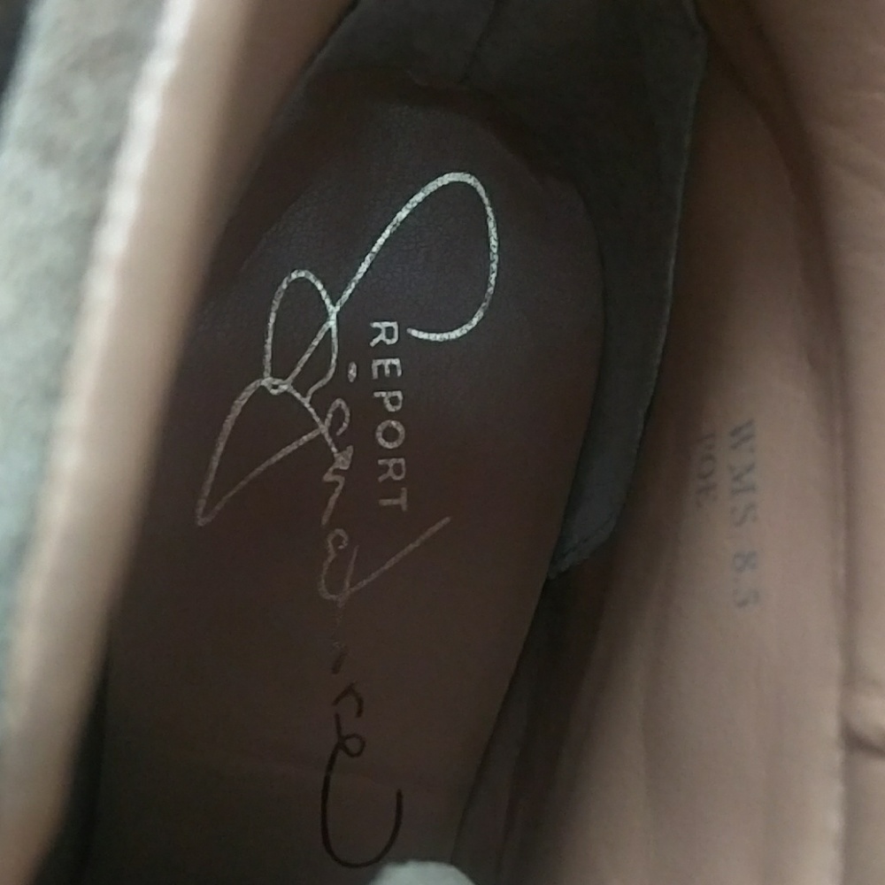 Report signature suede taupe heeled boots platform - Picture 3 of 3